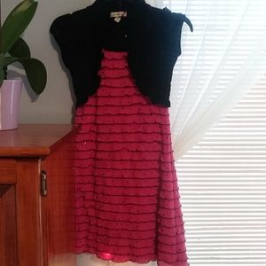 Girl's Summer Dress, midi, cap sleeve
